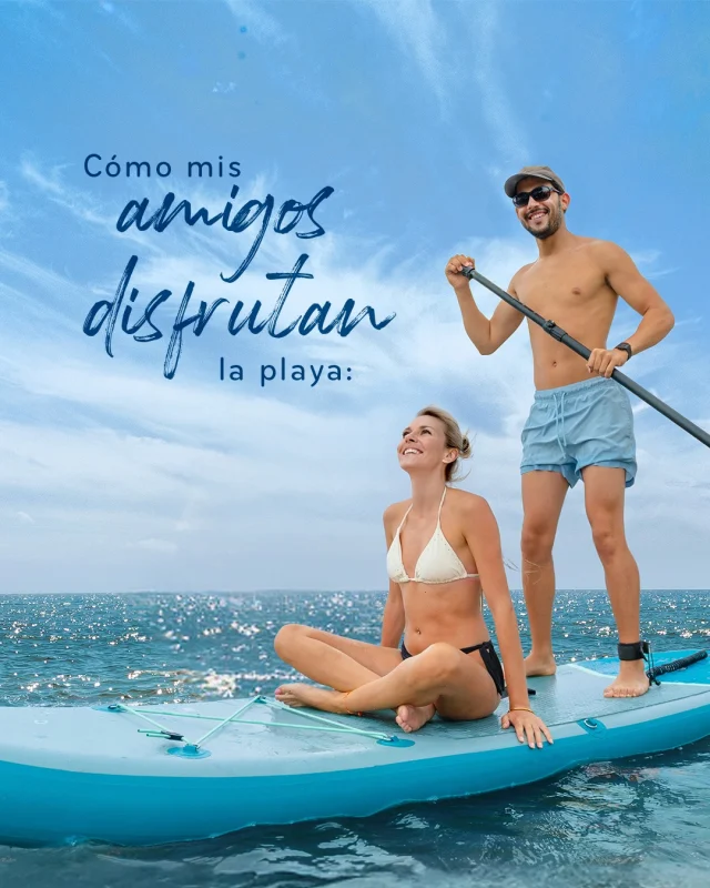 Como cuando tus acompañantes y tú tienen diferentes conceptos de disfrute 🏄‍♀️🌞 ¿Tú cuál eres?⁣
⁣
Reserva ahora en el link de nuestro perfil.